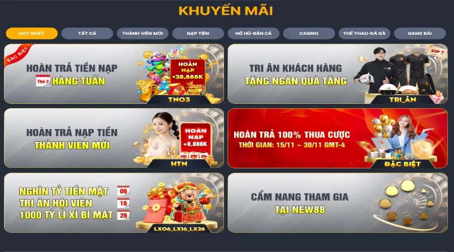 Kho trò chơi đổi thưởng cá cược, khuyến mãi đa dạng