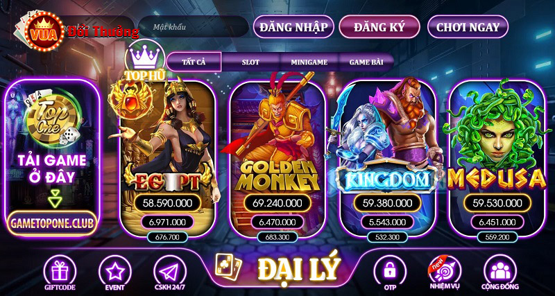 Kho trò chơi game bài đồ sộ